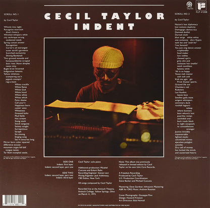 Taylor, Cecil/Indent (color vinyl) [LP]