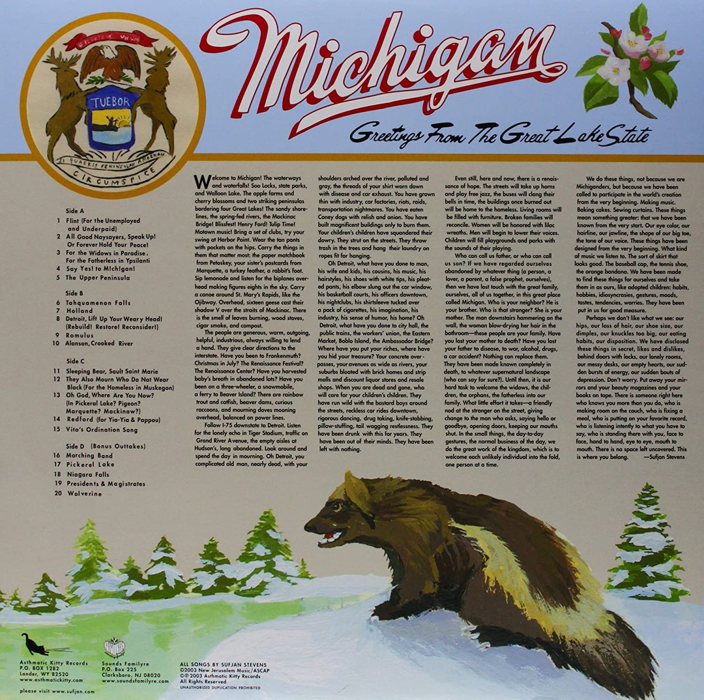 Stevens, Sufjan/Michigan [LP]