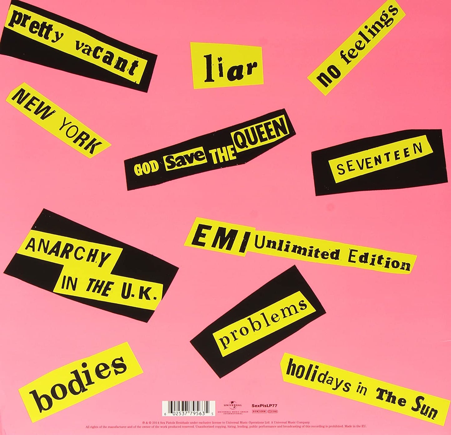 Sex Pistols/Never Mind The Bollocks (UK Edition) [LP]