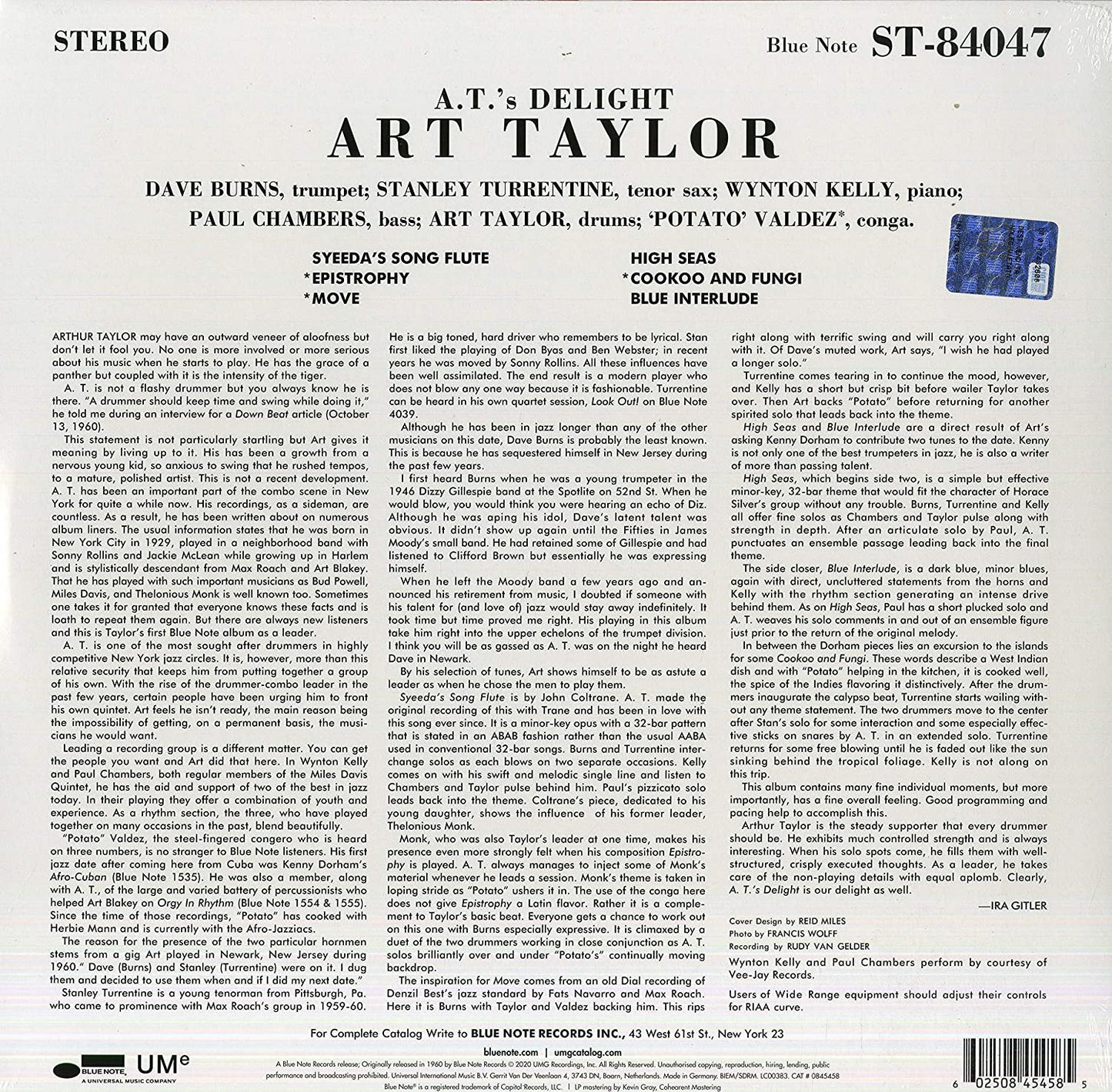 Taylor, Art/A.T.'s Delight [LP]