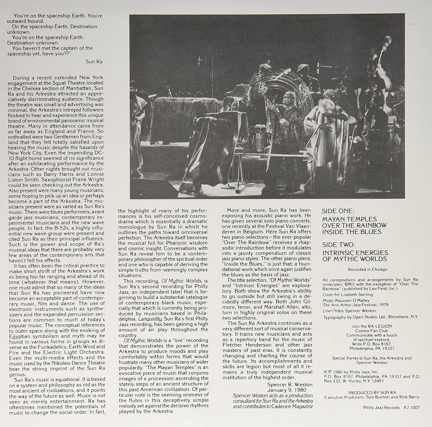 Sun Ra/Of Mythic Worlds [LP]