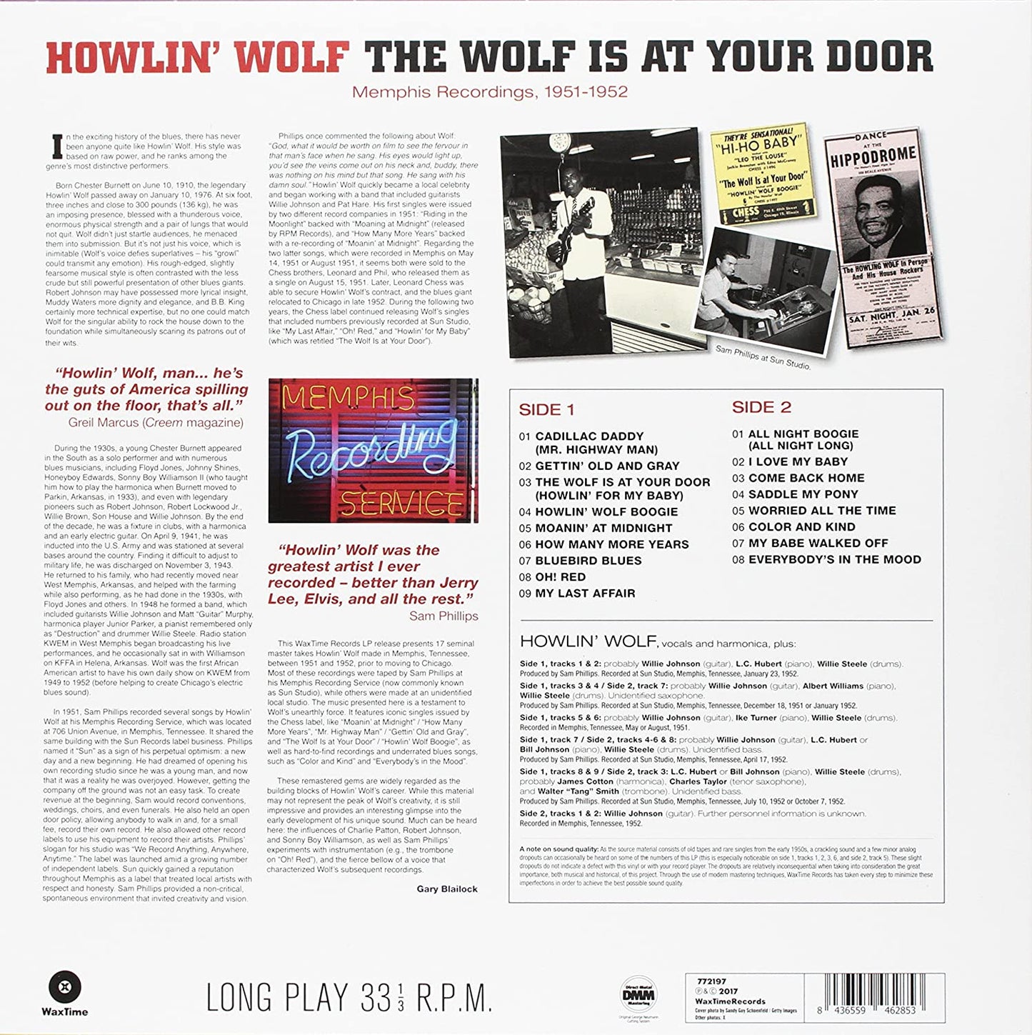 Howlin' Wolf/Memphis Recordings, 1951 - 1952 [LP]