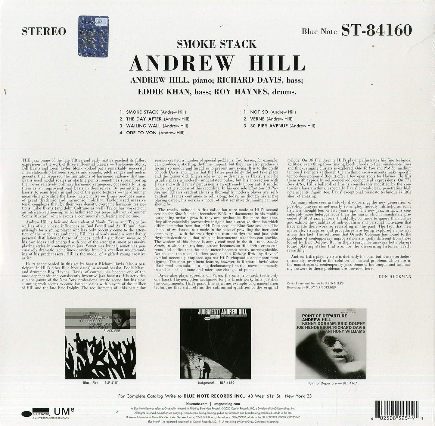 Hill, Andrew/Smoke Stack [LP]