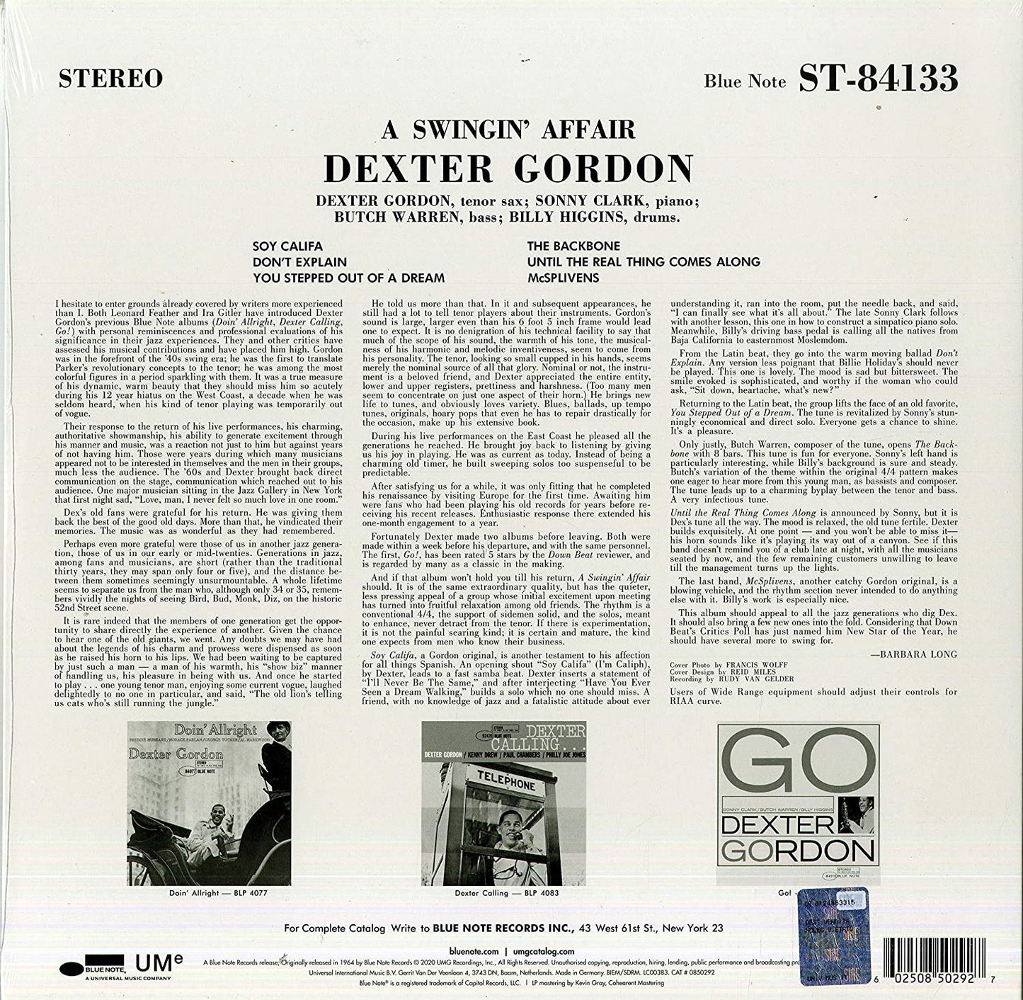 Gordon, Dexter/A Swingin' Affair [LP]