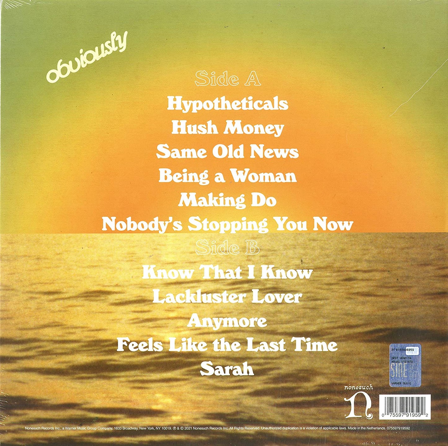 Lake Street Dive/Obviously [LP]