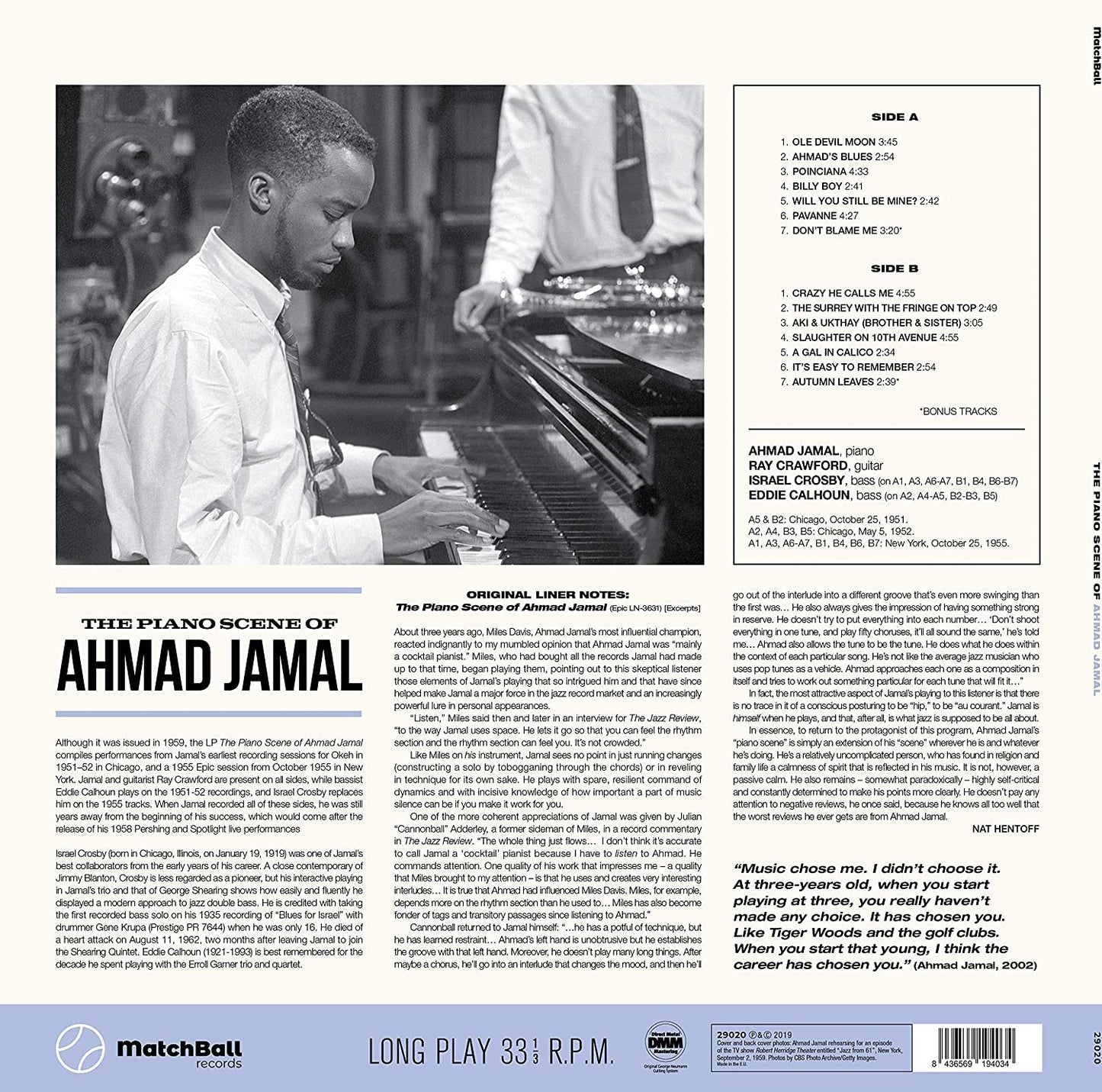 Jamal, Ahmad/The Piano Scene Of Ahmad Jamal [LP]