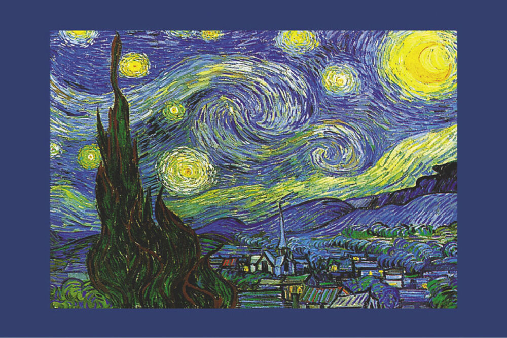 Poster/Starry Night (Blue Border)