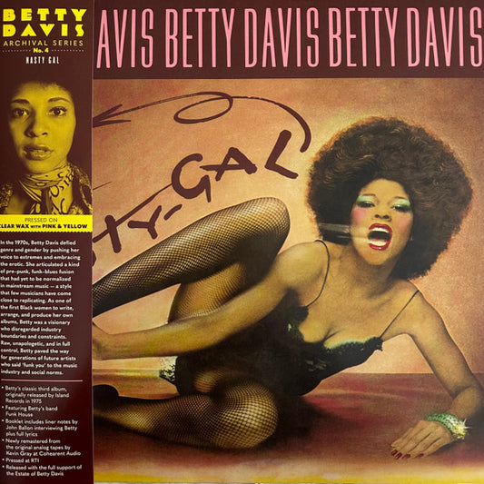 Davis, Betty/Nasty Gal (Clear With Pink & Yellow Splatter) [LP]