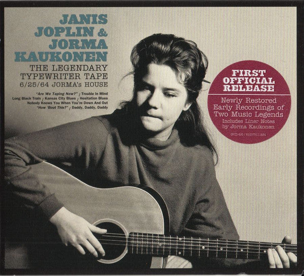 Joplin, Janis & Jorma Kaukonen/The Legendary Typewriter Tape: 6/25/64 Jorma's House (Red Swirl Vinyl) [LP]
