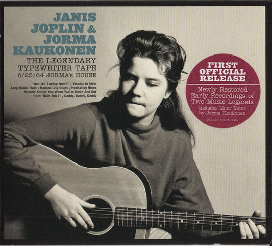 Joplin, Janis & Jorma Kaukonen/The Legendary Typewriter Tape: 6/25/64 Jorma's House (Red Swirl Vinyl) [LP]