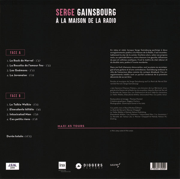 Gainsbourg, Serge/Ces Petits Riens [LP]