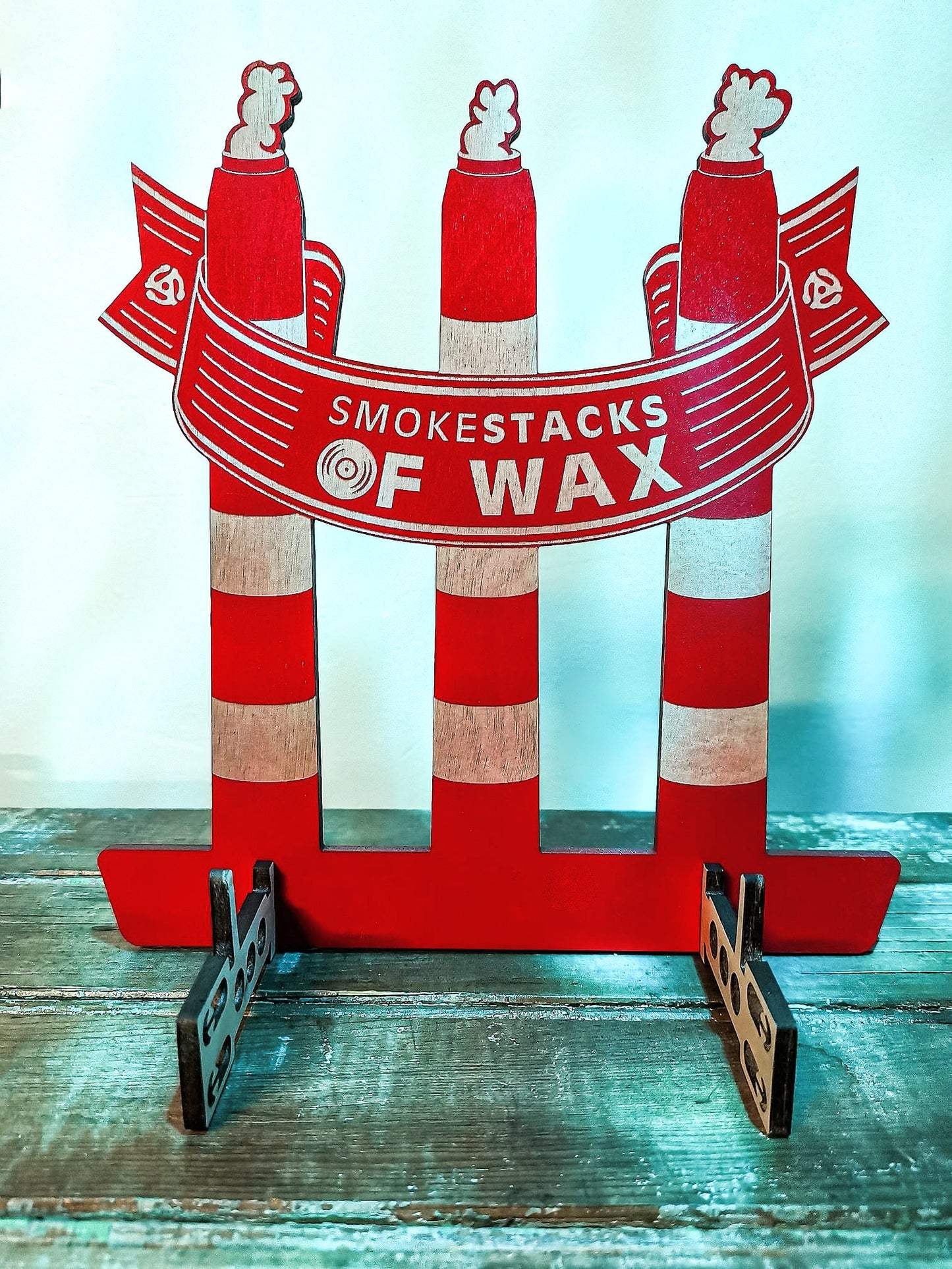 Smokestacks of Wax Vinyl Record Holder