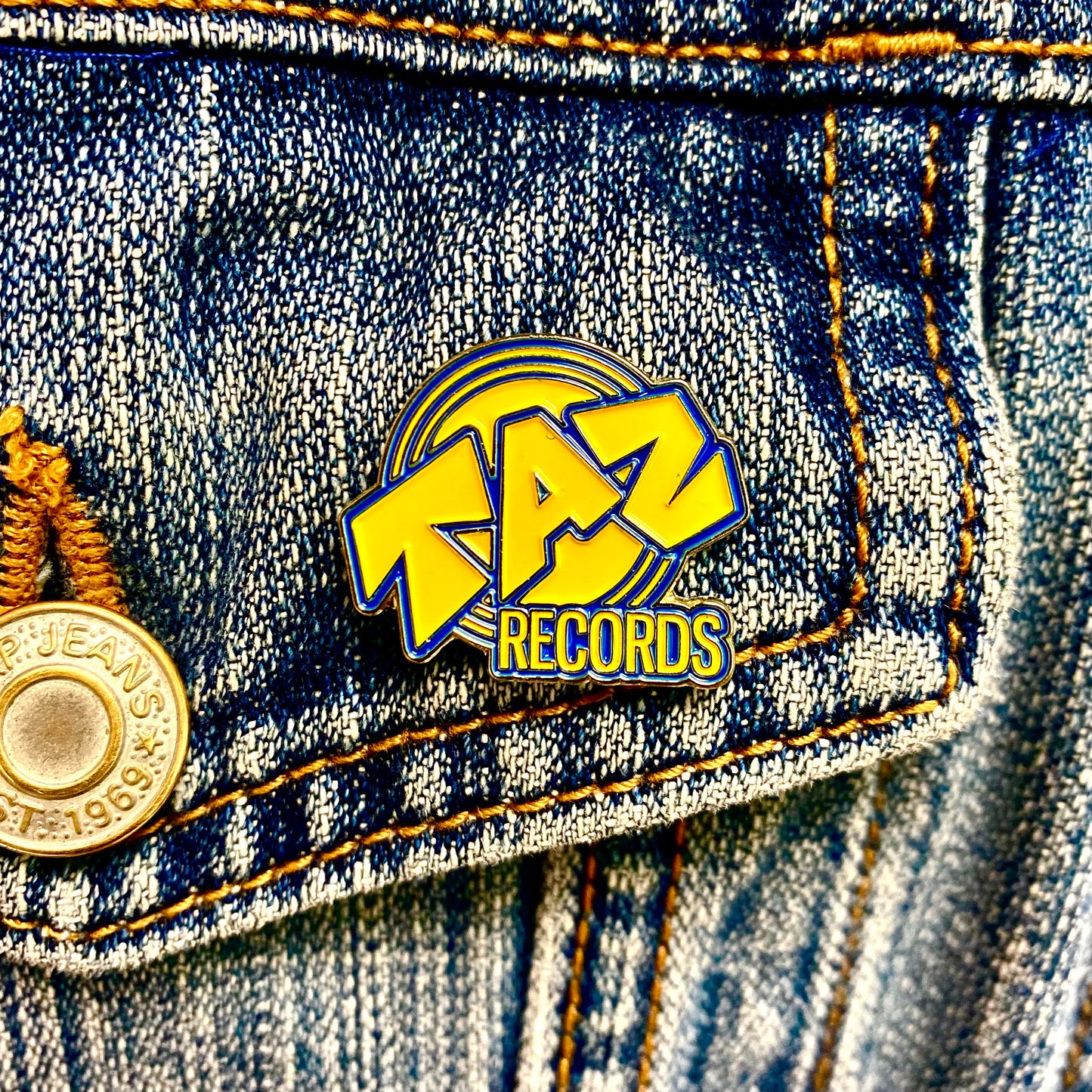 TAZ Records Enamel Pin