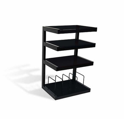 NorStone Audio Tower - Black Finish, Black Glass