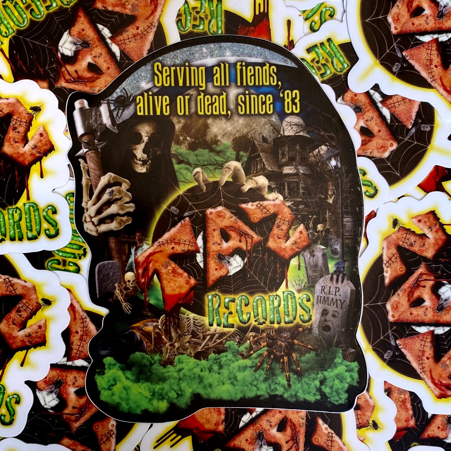 Servin' Fiends on Halloween Sticker