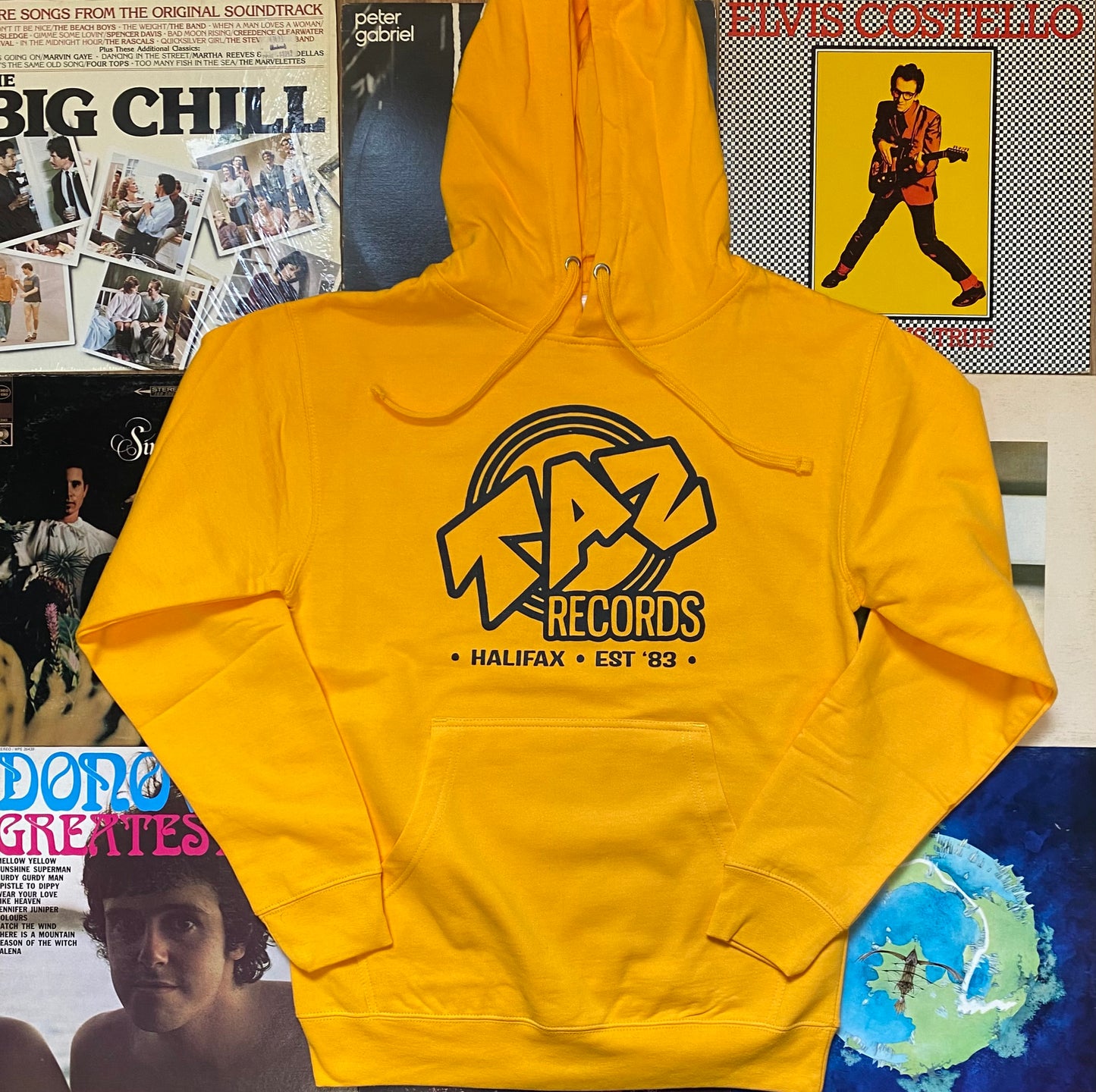 Taz Hoodie - Yellow & Navy